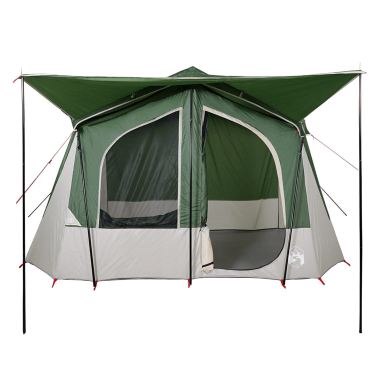 Tenda da Campeggio a Cabina per 5 Persone Verde Impermeabile 94752