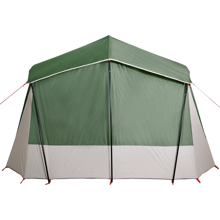 Tenda da Campeggio a Cabina per 5 Persone Verde Impermeabile 94752