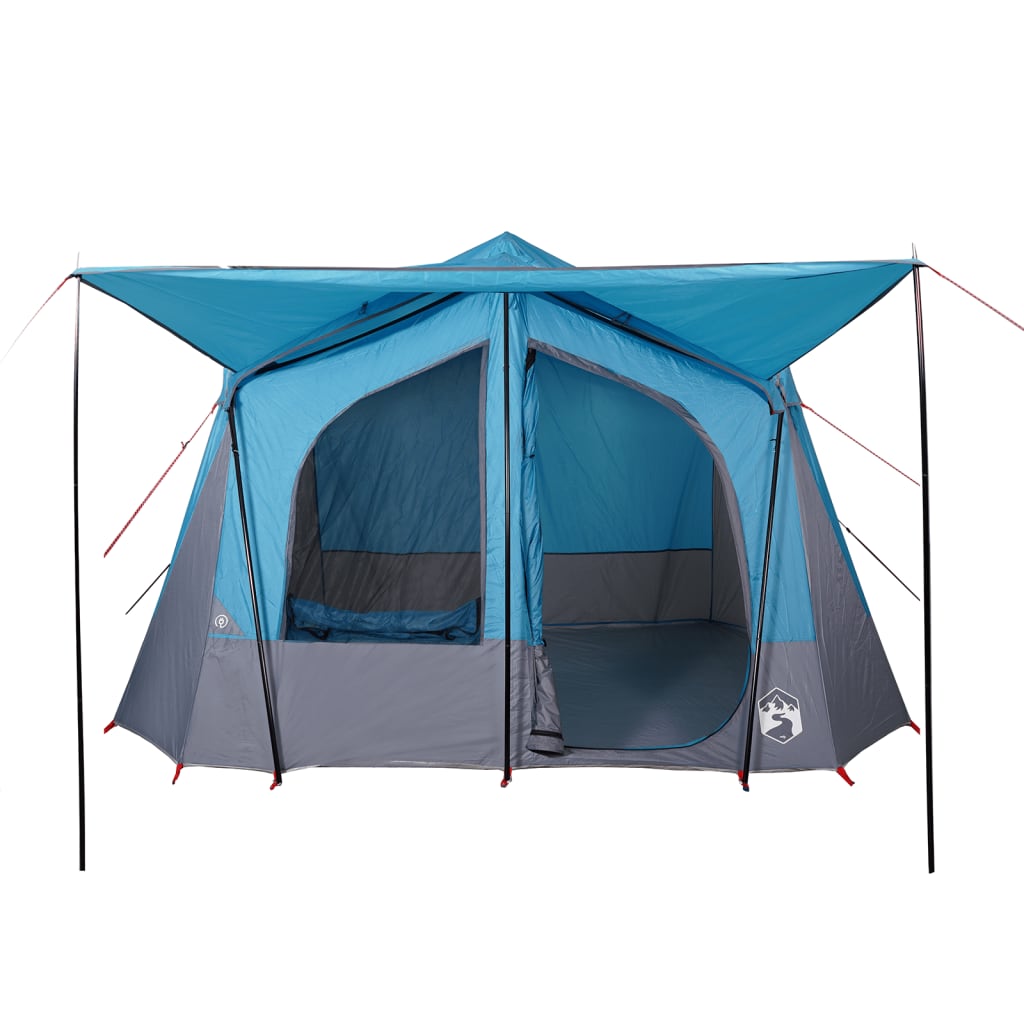 Tenda da Campeggio a Cabina per 5 Persone Blu Impermeabile 94753