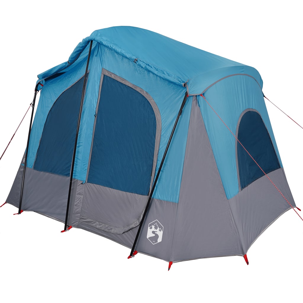 Tenda da Campeggio a Cabina per 5 Persone Blu Impermeabile 94753