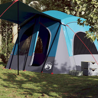 Tenda da Campeggio a Cabina per 5 Persone Blu Impermeabile 94753