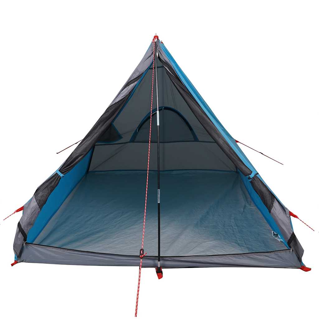 Tenda da Campeggio Telaio ad A per 2 Persone Blu Impermeabile 94756