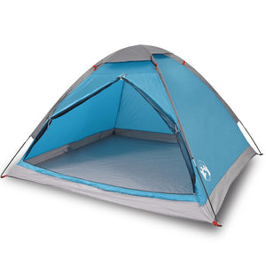 Tenda da Campeggio a Cupola per 2 Persone Blu Impermeabile 94760