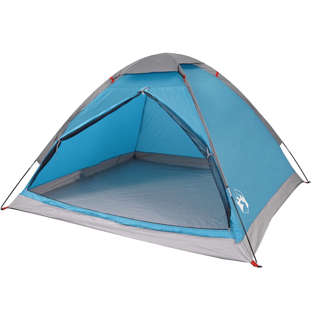 Tenda da Campeggio a Cupola per 2 Persone Blu Impermeabile 94760