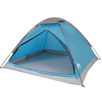 Tenda da Campeggio a Cupola per 2 Persone Blu Impermeabile 94760