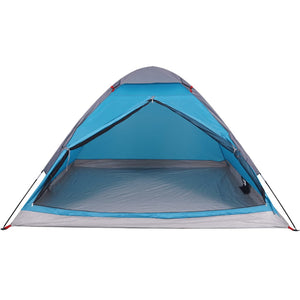 Tenda da Campeggio a Cupola per 2 Persone Blu Impermeabile 94760