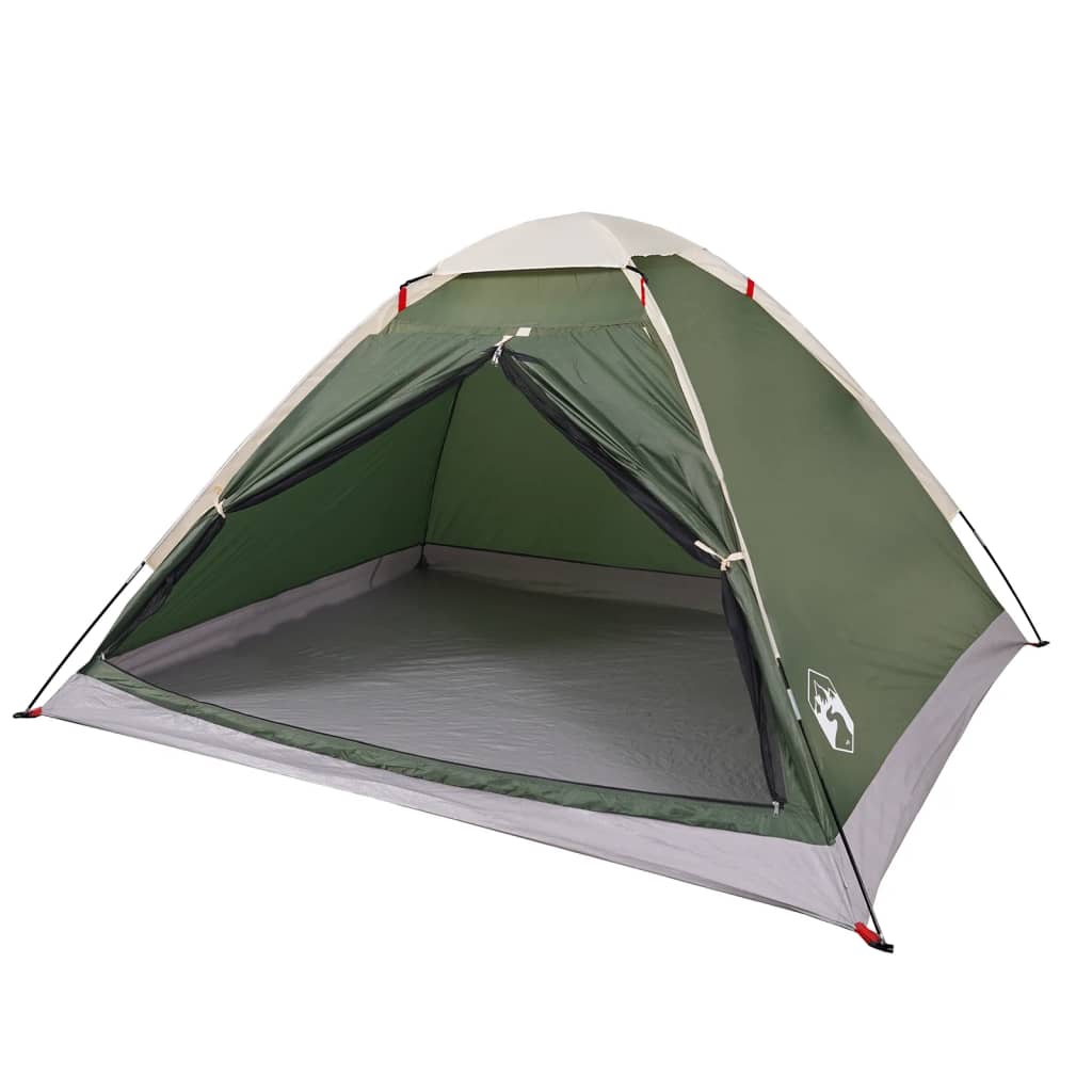 Tenda da Campeggio a Cupola per 4 Persone Verde Impermeabile 94762