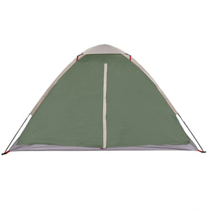 Tenda da Campeggio a Cupola per 4 Persone Verde Impermeabile 94762