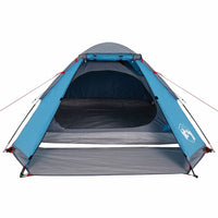 Tenda da Campeggio a Cupola per 2 Persone Blu Impermeabile 94766