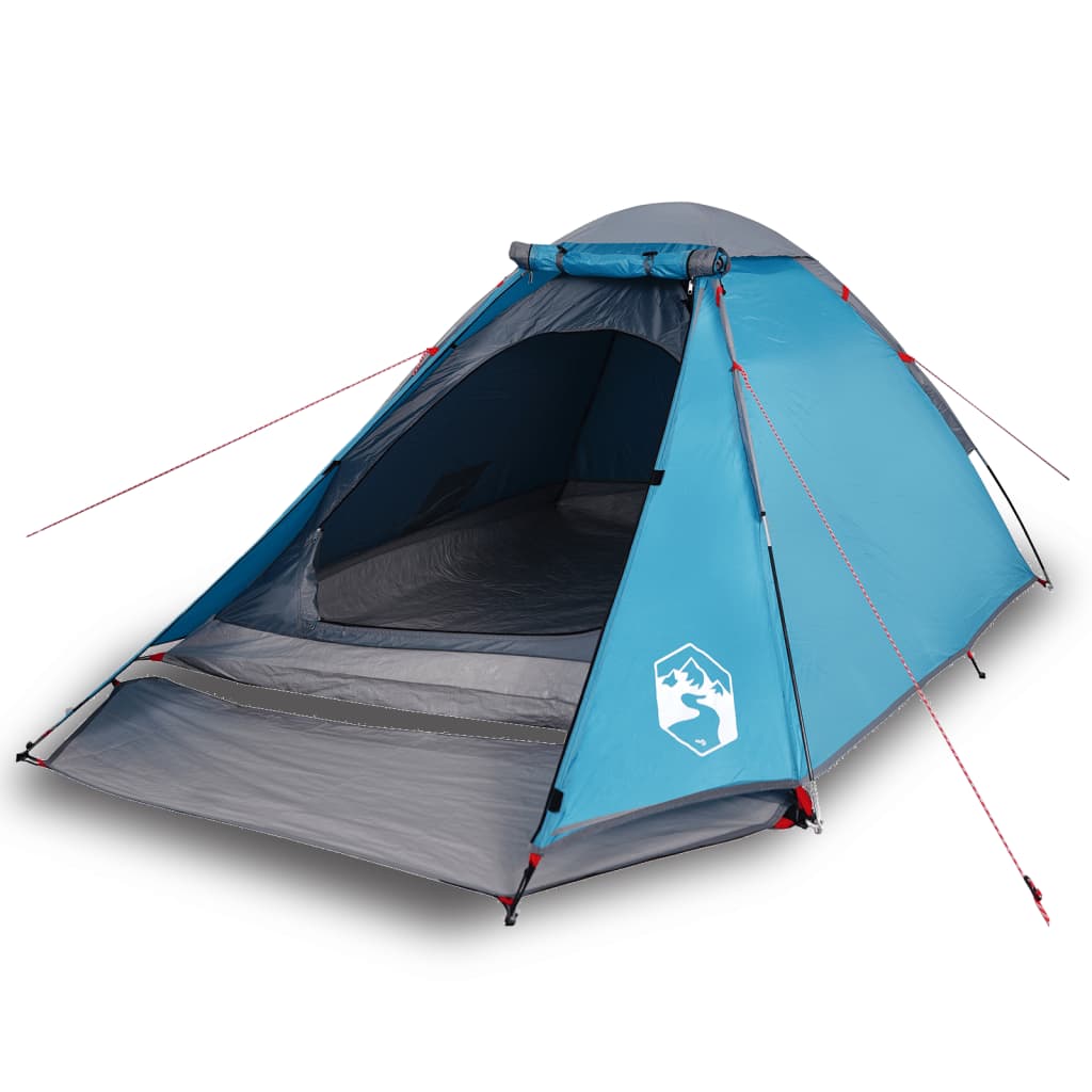 Tenda da Campeggio a Cupola per 4 Persone Blu Impermeabile 94770