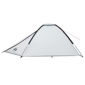 Tenda Campeggio a Cupola 4 Persone Bianca Tessuto Impermeabile 94772