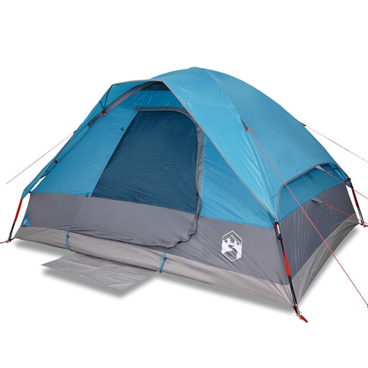 Tenda da Campeggio a Cupola per 2 Persone Blu Impermeabile 94774