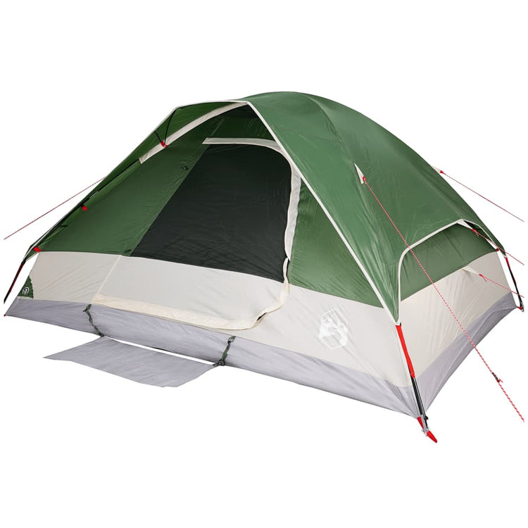 Tenda da Campeggio a Cupola per 6 Persone Verde Impermeabile 94781