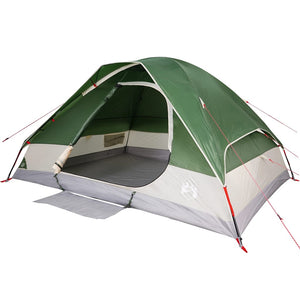 Tenda da Campeggio a Cupola per 6 Persone Verde Impermeabile 94781