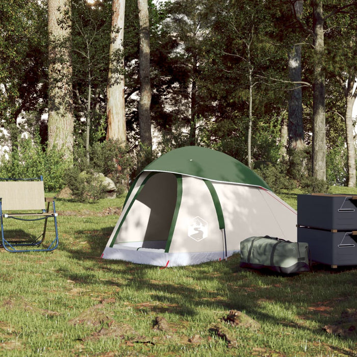 Tenda da Campeggio a Cupola per 1 Persona Verde Impermeabile 94788