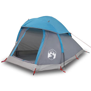 Tenda da Campeggio a Cupola per 1 Persona Blu Impermeabile 94789