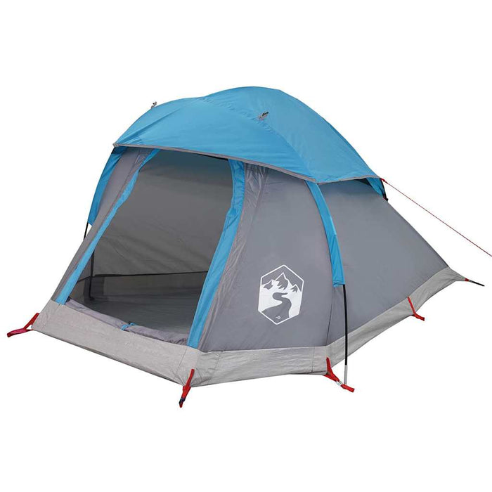 Tenda da Campeggio a Cupola per 1 Persona Blu Impermeabile 94789