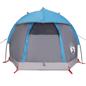 Tenda da Campeggio a Cupola per 1 Persona Blu Impermeabile 94789