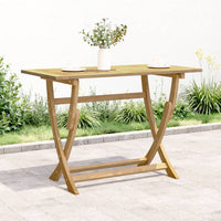 Tavolo da Giardino Pieghevole 110x55x75cm Legno Massello Acacia 365736