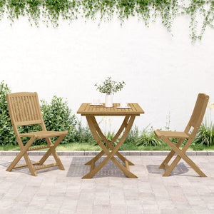 Sedie Giardino Pieghevoli 2 pz 57x48,5x90 cm Massello Acacia 365743