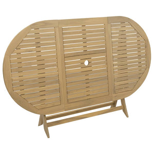 Tavolo da Giardino Pieghevole 160x85x75cm Legno Massello Acacia 365746