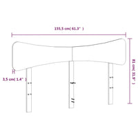 Testiera 150 cm in Legno Massello di Pino 844773