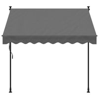 Tenda da Sole Retrattile Antracite 200x150 cm Tessuto e Acciaio 368738