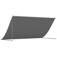 Tenda da Sole Retrattile Antracite 300x150 cm Tessuto e Acciaio 368754