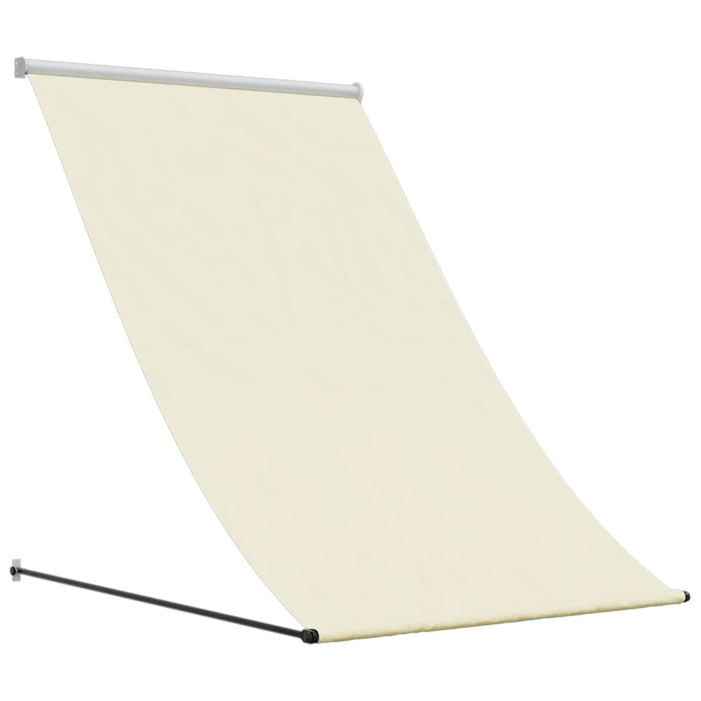 Tenda da Sole Retrattile Crema 150x150 cm in Tessuto e Acciaio 368758