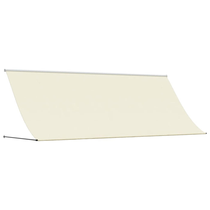 Tenda da Sole Retrattile Crema 400x150 cm in Tessuto e Acciaio 368763