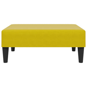 Set di Divani 2 pz con Cuscini Giallo in Velluto 3216272