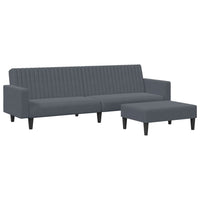 Set di Divani 2 pz Grigio Scuro in Velluto 3216281