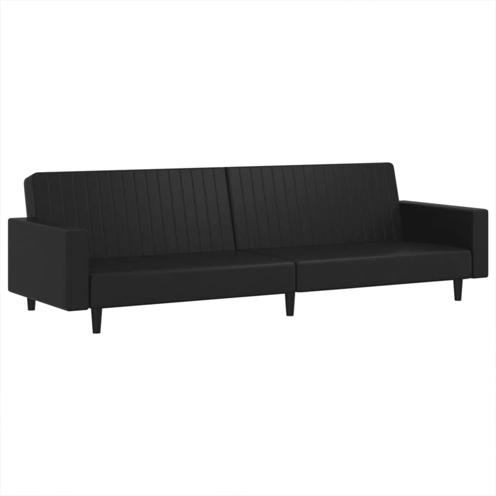 Set di Divani 2 pz Nero in Similpelle 3216288