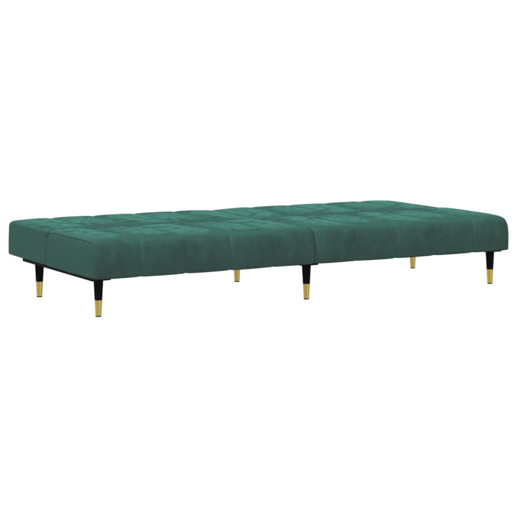 Set di Divani 2 pz Verde Scuro in Velluto 3216297