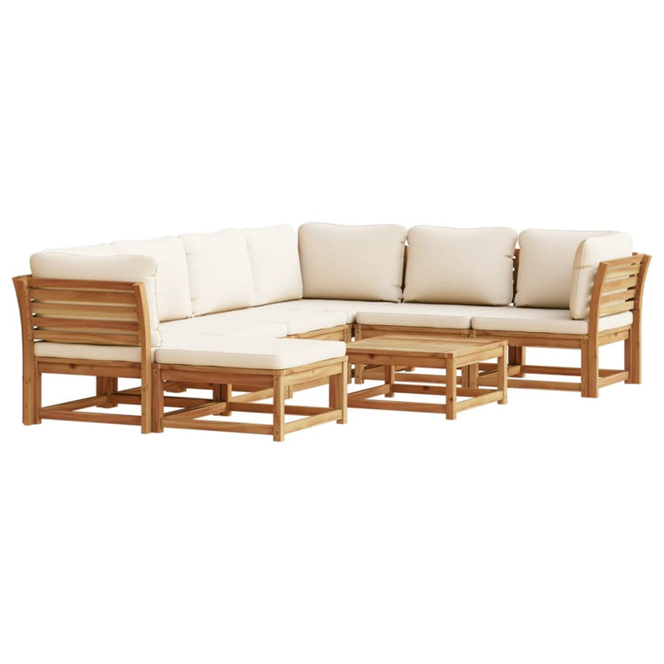 Set Salotto da Giardino 8 pz con Cuscini Legno Massello Acacia 3214295