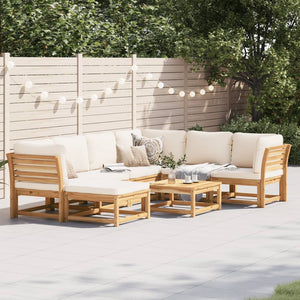 Set Salotto da Giardino 8 pz con Cuscini Legno Massello Acacia 3214295