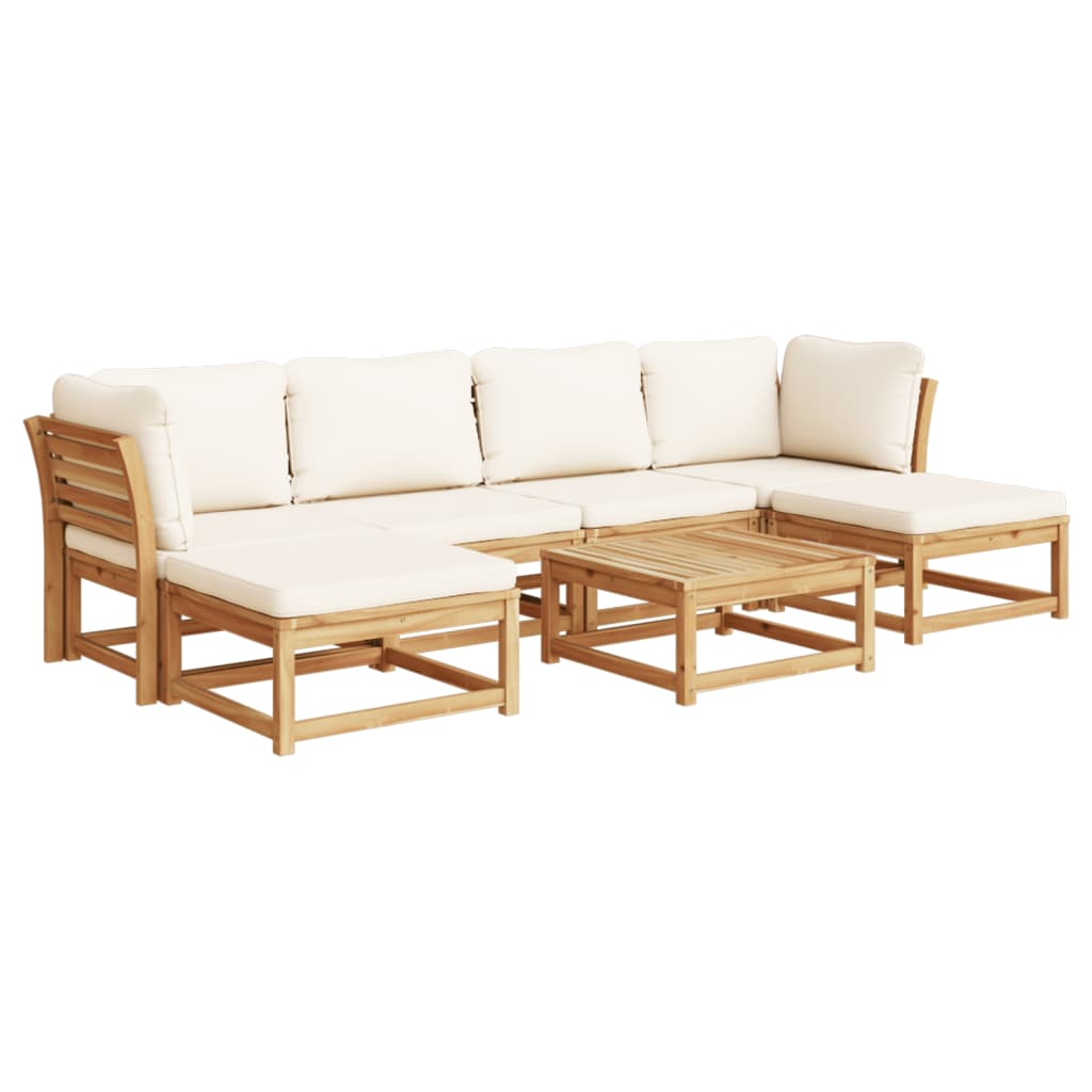 Set Salotto da Giardino 7 pz con Cuscini Legno Massello Acacia 3214299