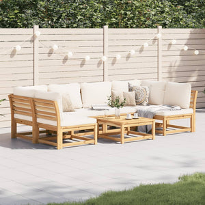 Set Salotto da Giardino 7 pz con Cuscini Legno Massello Acacia 3214300