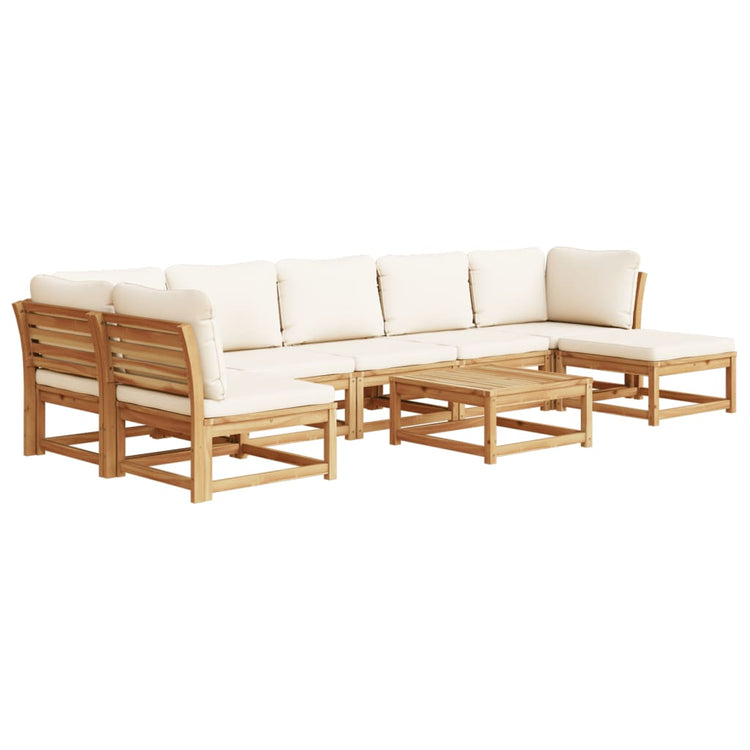 Set Salotto da Giardino 8 pz con Cuscini Legno Massello Acacia 3214305