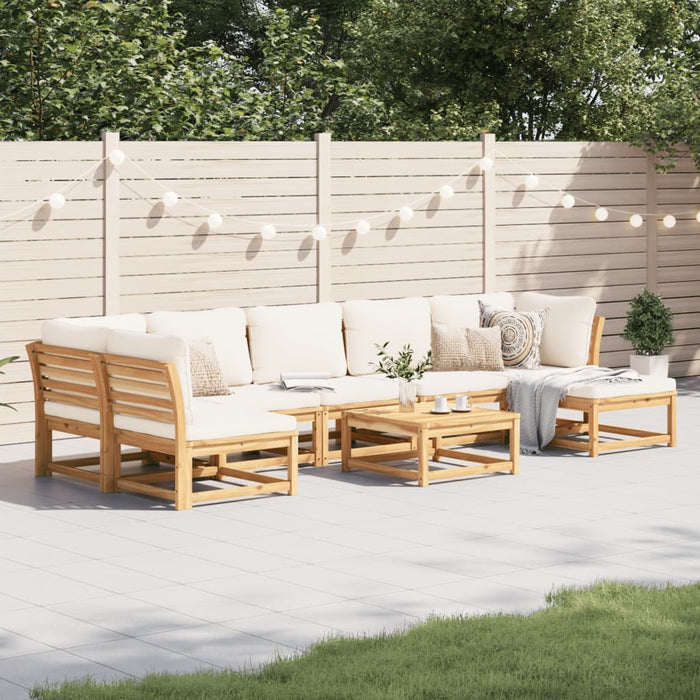 Set Salotto da Giardino 8 pz con Cuscini Legno Massello Acacia 3214305