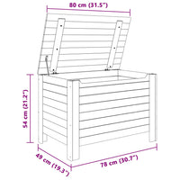 Contenitore con Coperchio RANA 80x49x54 cm Legno Massello Pino 4002321