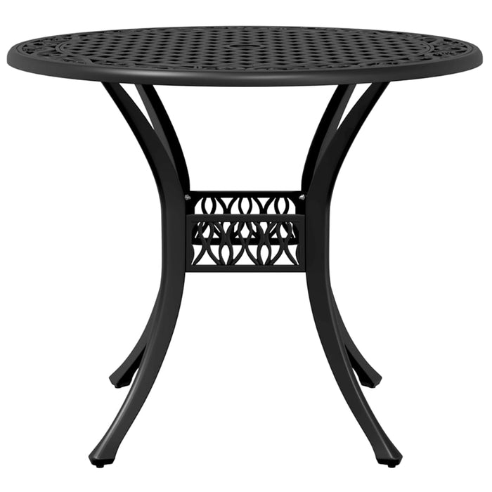 Set da Pranzo da Giardino 5 pz Nero in Alluminio Pressofuso 3216327