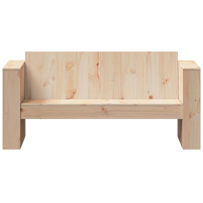 Divano da Giardino 2 Posti 134x60x62 cm Legno Massello di Pino 832369