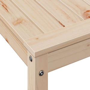 Tavolo Invaso con Ripiano 82,5x50x75 cm Legno Massello di Pino 832397