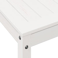 Tavolo Invaso con Ripiano Bianco 108x50x75 cm Massello Pino 832403