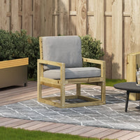 Sedia da Giardino 57,5x63x76 cm in Legno Impregnato di Pino 832551