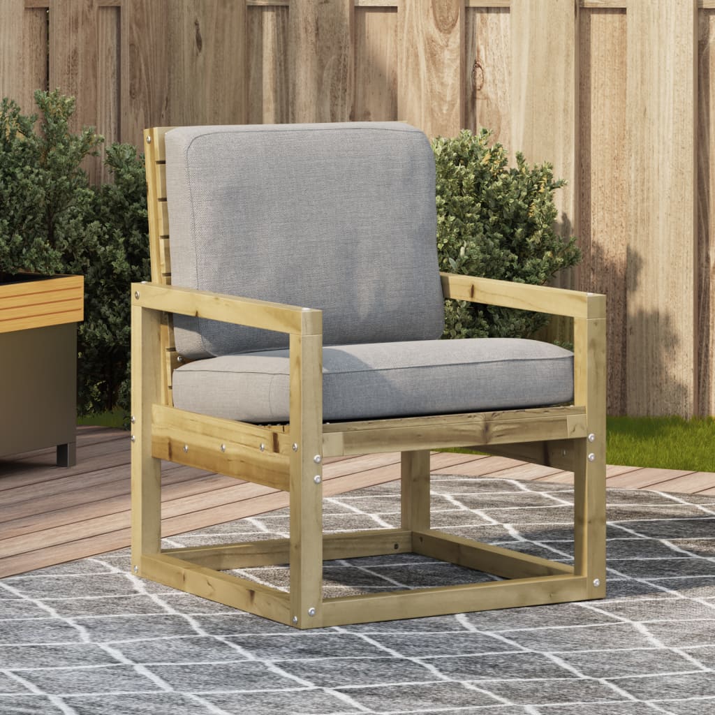 Sedia da Giardino 57,5x63x76 cm in Legno Impregnato di Pinocod mxl 90078