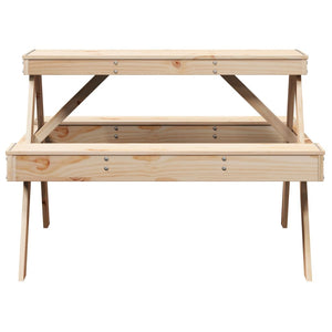 Tavolo da Picnic 105x134x75 cm in Legno Massello di Pino 832567