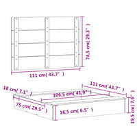 Sabbiera con Copertura 111x111x19,5 cm Legno Massello Douglas 832609