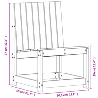 Set Salotto da Giardino 3 pz in Legno Massello di Pino 832620